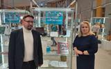Заместитель директора НАРБ С.В.Кулинок и заведующий отделом НАРБ М.А.Старостенко на открытии выставки 010