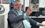 Заведующий кафедрой истории и культурного наследия, к.и.н., доцент А.Н. Дулов во время презентации изданий НАРБ 5