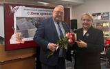 3. Вручение Нагрудного знака «Ганаровы архівіст Беларусі» Дорогуш И.В., заведующему отделом фондов личного происхождения 003_на_сайт